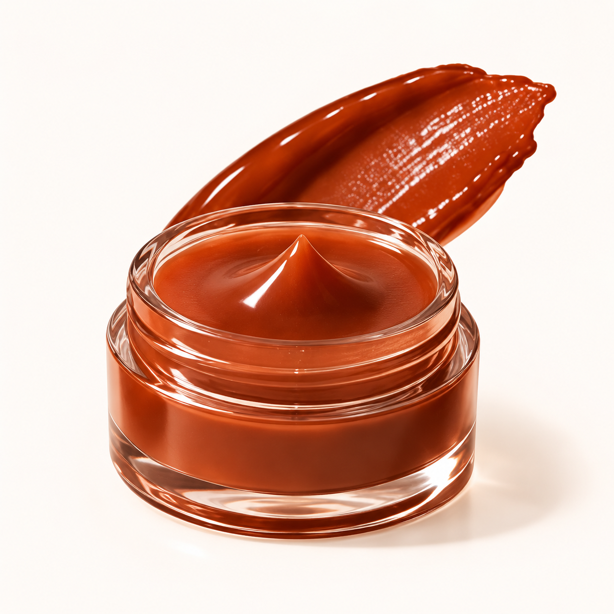 Caramel lip care shade concept