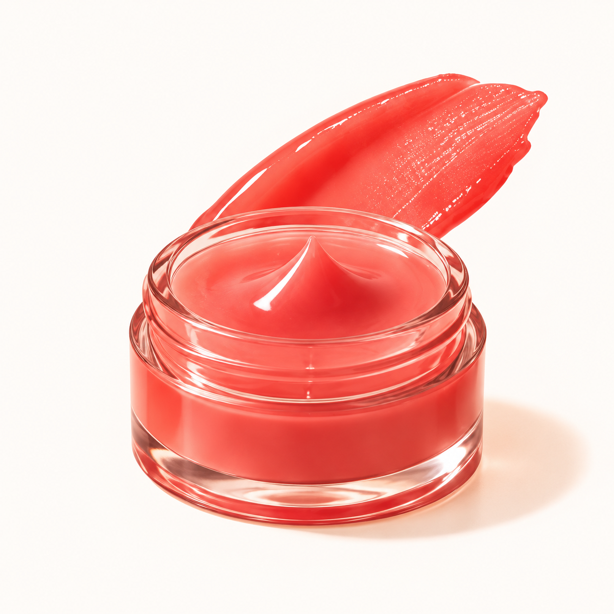 Peach lip care shade concept